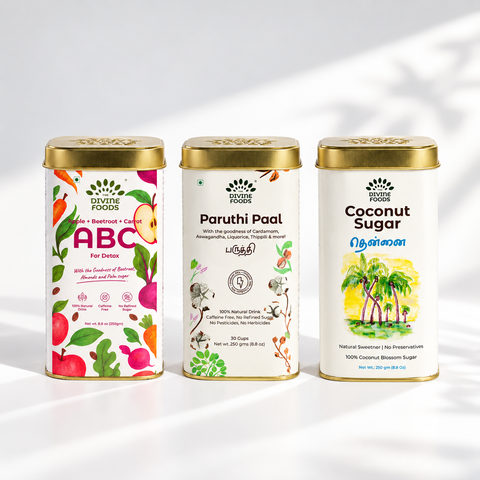 ABC Milk Mix · Paruthi Paal · Coconut Sugar