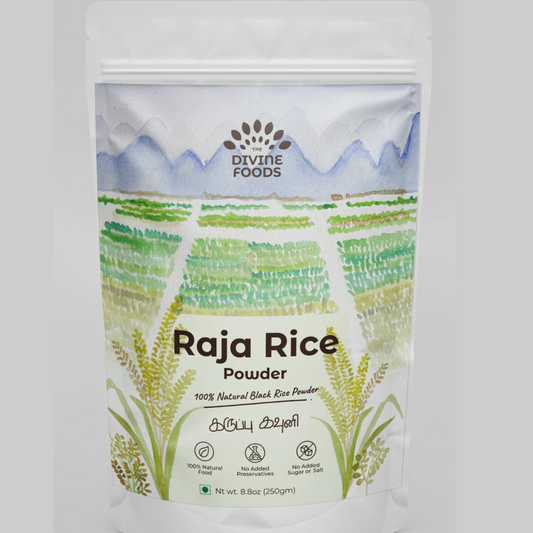 Raja Rice Porridge Mix (Karuppu Kavuni Kanji) for Weight loss and for Diabetes care 250 Gm