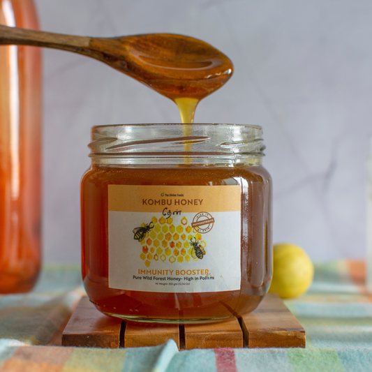 Pure Kombu Honey Single Origin (Unprocessed Honey With High High Pollen Content) - 350 gm