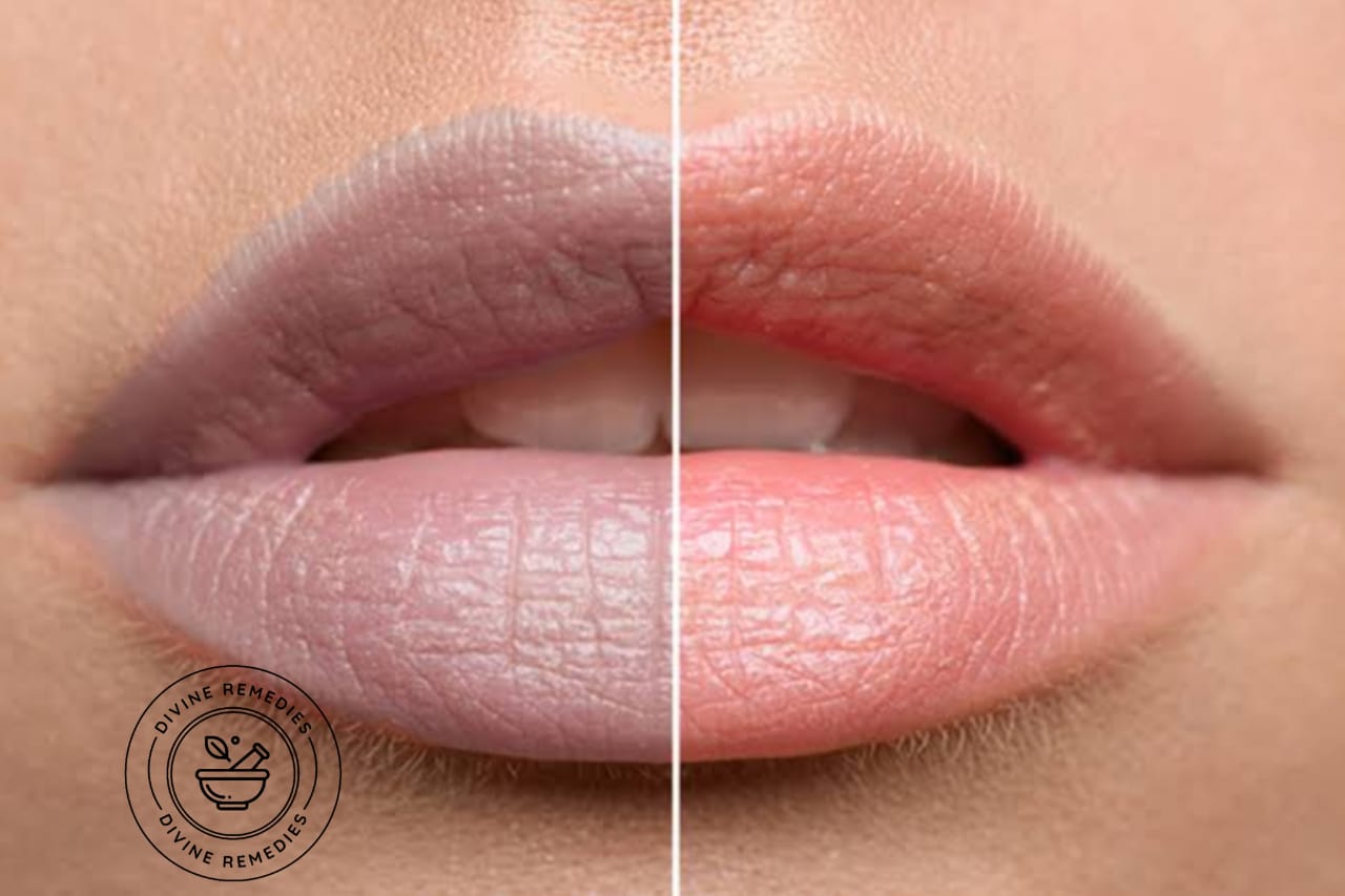 Treating dark lips using turmeric