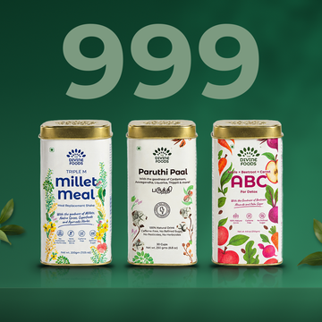 Millet Meal Shake + ABC Milk Mix  + Paruthi Paal
