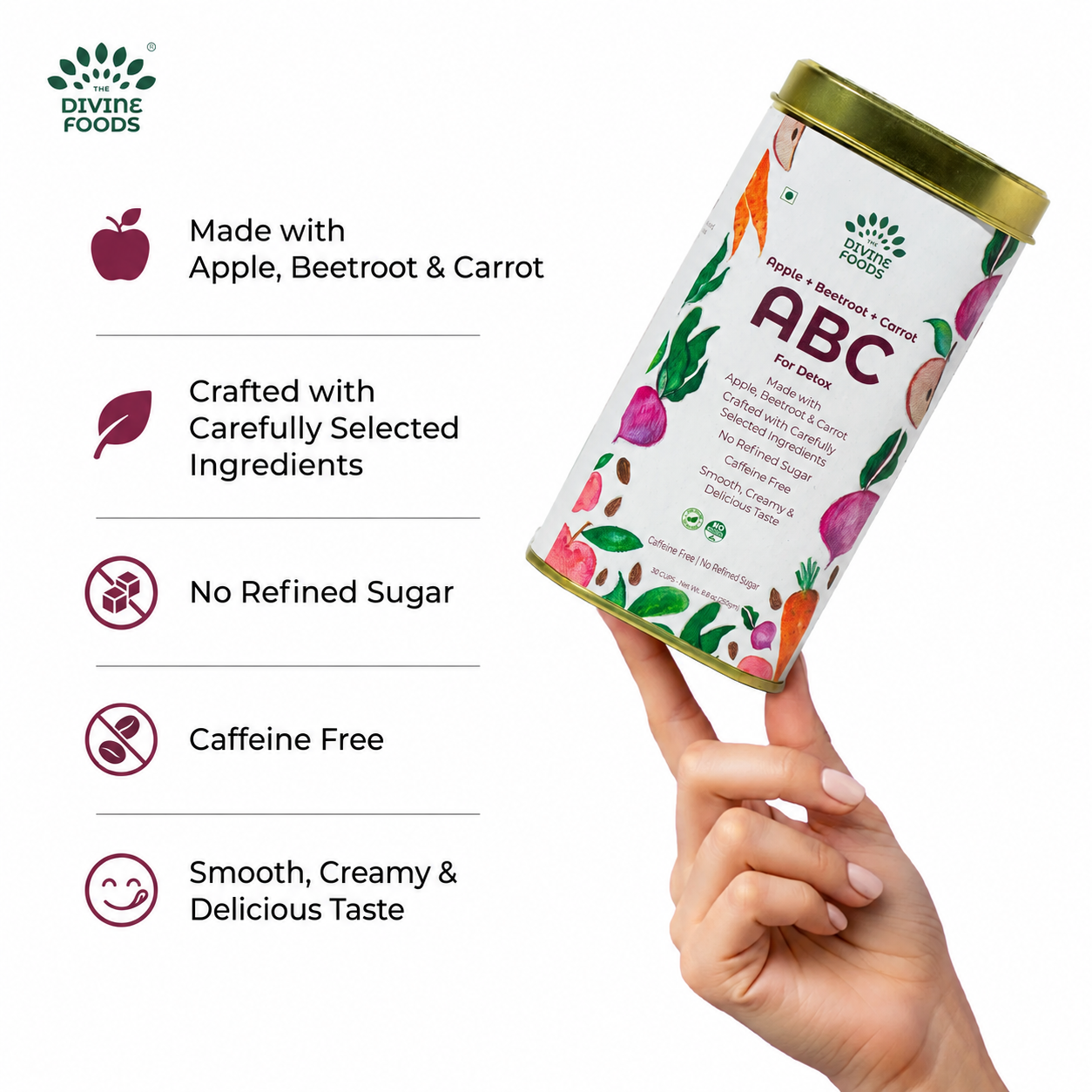 Nuture Abc Natural ABC Milk Mix – Apple, Beetroot & Carrot Blend with Dry Fruits ...