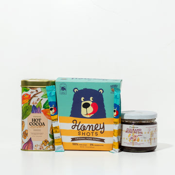 Kids Special Kit - Honey Shots + Gulkand + Hot Cocoa