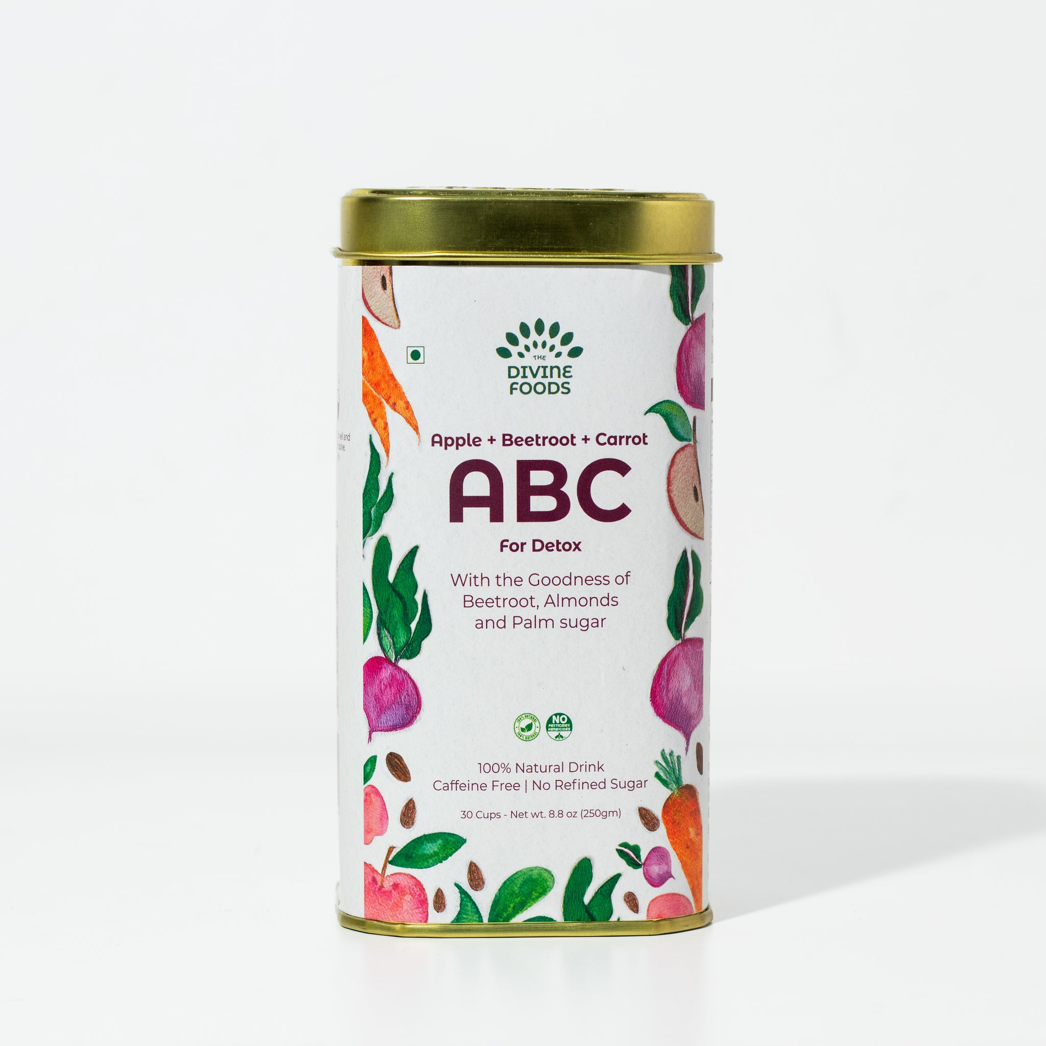 Natural ABC latte Milk Mix (Apple+Beetroot+Carrot) For Skin Glow