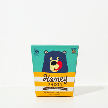 Ginger Honey Shots | 36 pack | (360 gm) | Pure Honey (Single Serving honey Sachets)