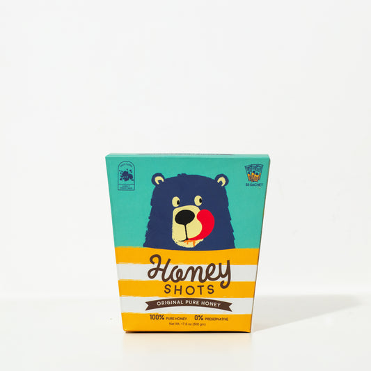 Honey Shots | 30 pack | (300 gm) | Pure Honey (Single Serving honey Sachets)