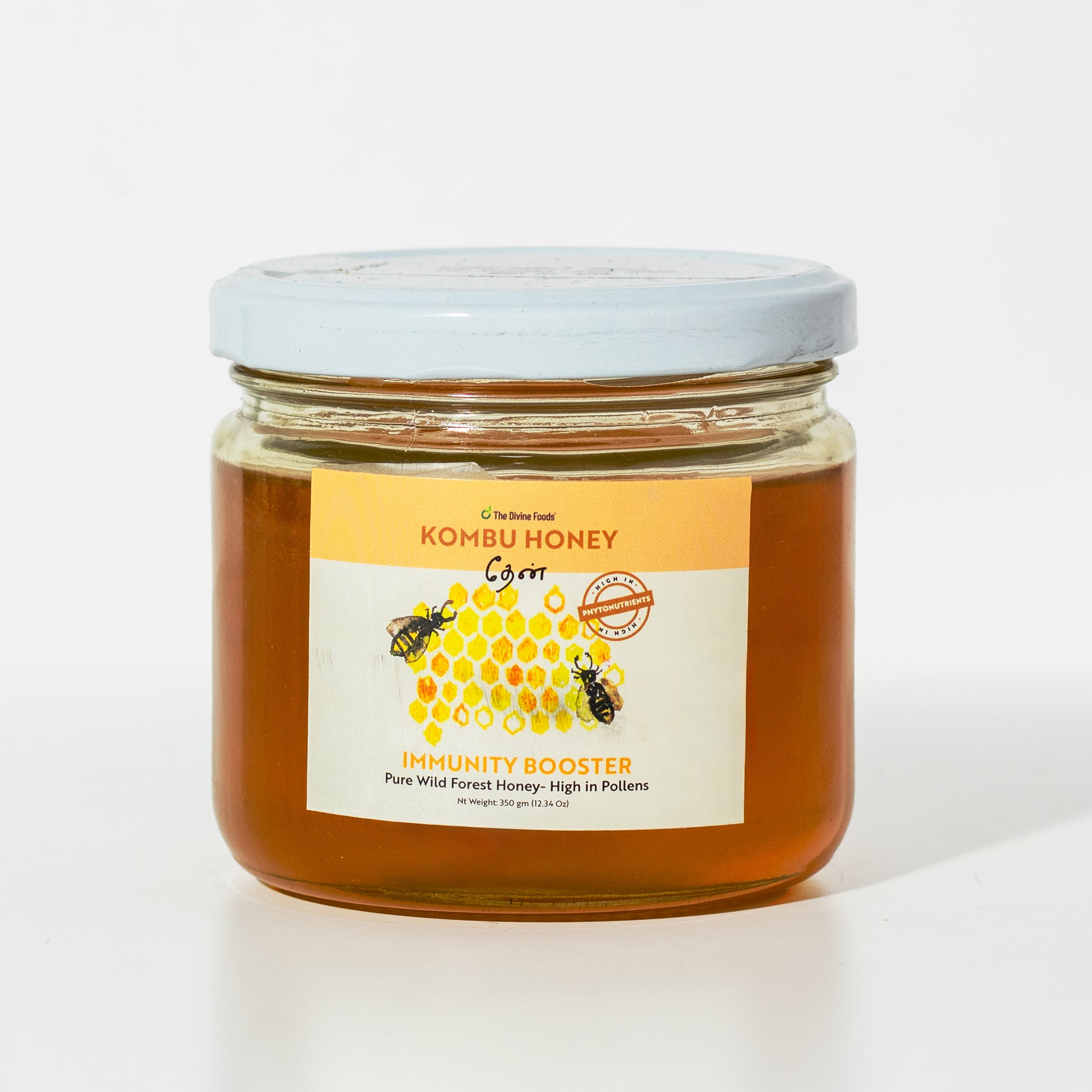 Pure Kombu Honey Single Origin (Unprocessed Honey With High High Pollen Content) - 350 gm