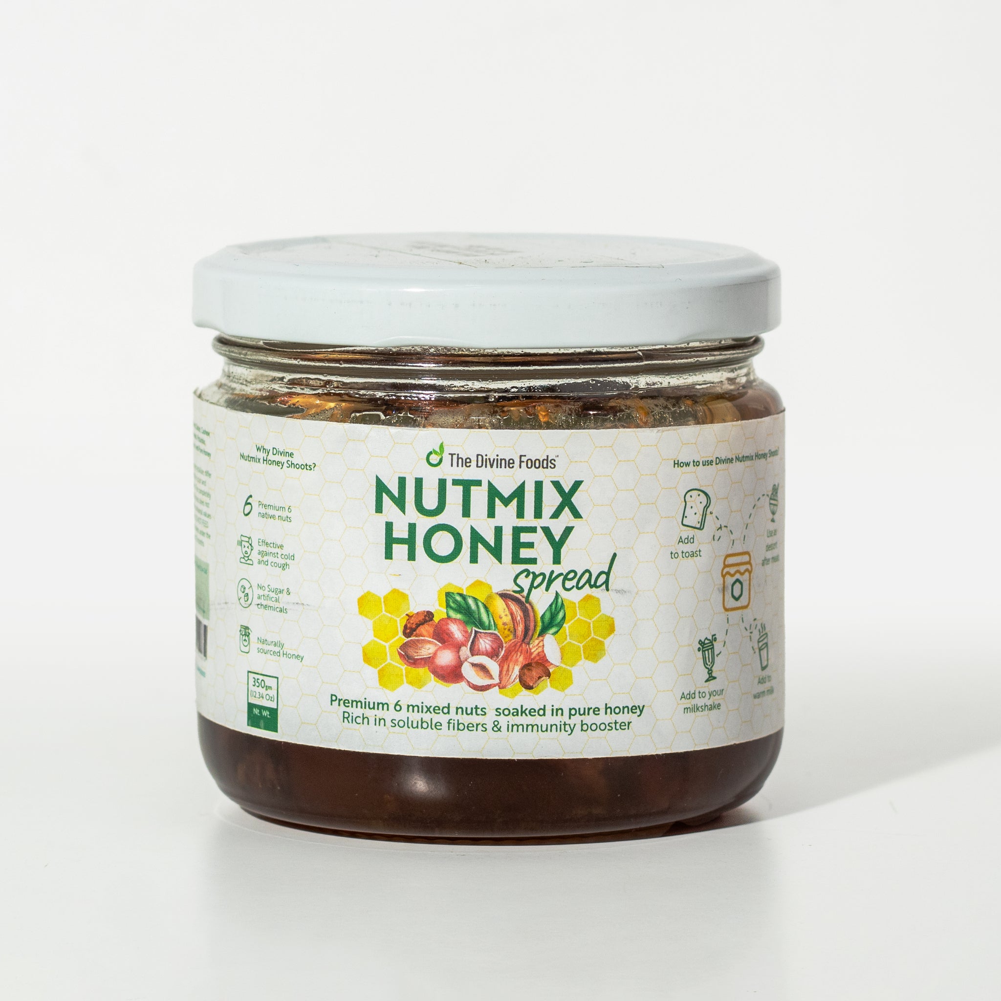 Nut Mix Honey (Made With Premium 5 Nuts & Single Origin Honey) For Immunity Boosting