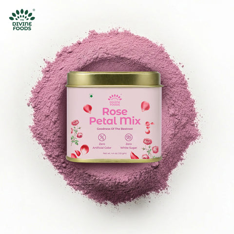 Close-up of The Divine Foods rose petal gulkand made with Damask rose petals and natural honey.