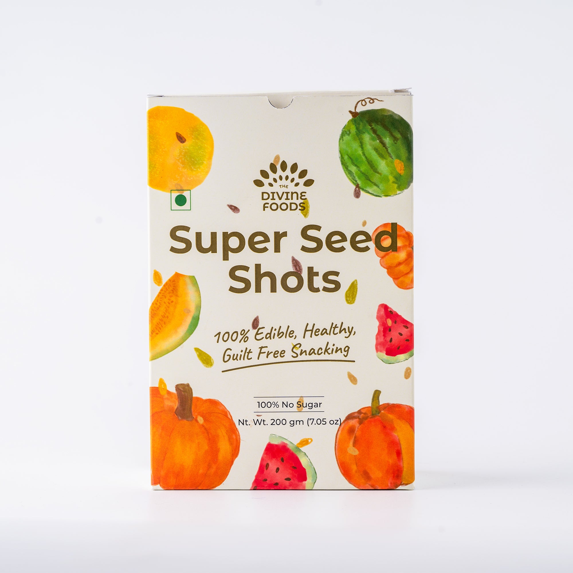 Super Seeds Shots (Natural Remedy For Hair Growth) Guilty Free Snacking Made With 5 Premium Seeds