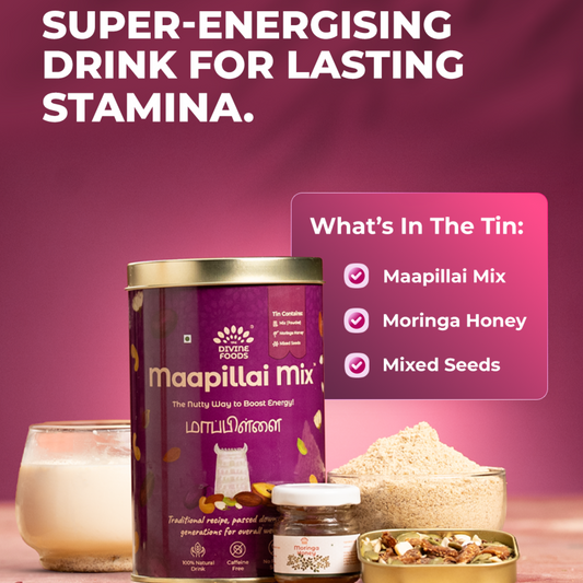 Madurai Maapillai Power Mix Kit  (Maapillai mix powder 250 gm + Moringa honey 40 gm+ Premium mixed seeds 50 gm)