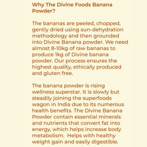 Raw Banana Powder