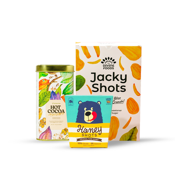 Divine Back To School Kit - Jacky Shots + Honey Shots (36 Sachets) + Hot Cocoa