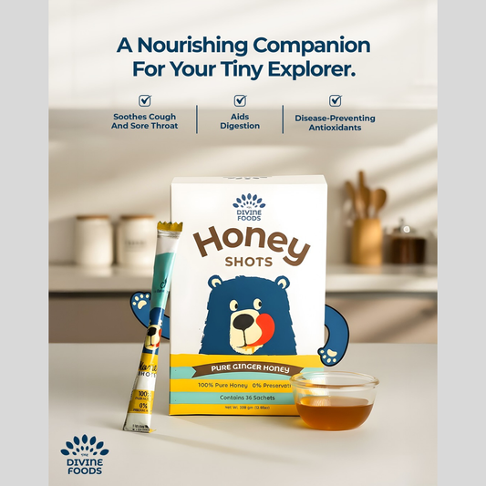 Honey Shots | 36 pack | (360 gm) | Pure Honey (Single Serving honey Sachets)