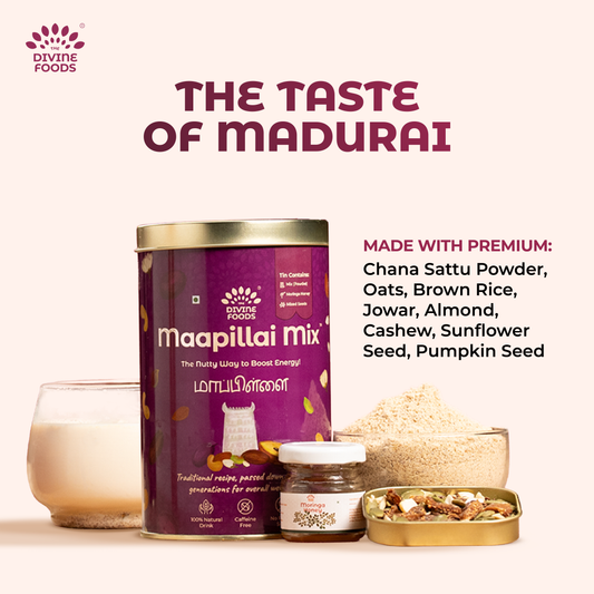 Madurai Maapillai Power Mix Kit  (Maapillai mix powder 250 gm + Moringa honey 40 gm+ Premium mixed seeds 50 gm)