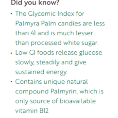 Organic Palm Candy